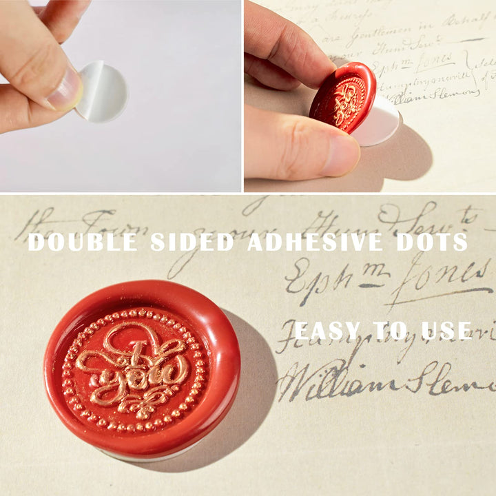 Wax Seal Kit, 720 Pcs Sealing Wax Beads, 2 Pcs Wax Seal Stamps,Seal Wax Warmer and Spoon,Sealing Wax Kit for Invitation and Decoration