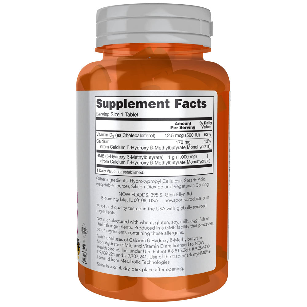 Sports Nutrition, HMB (ß-Hydroxy ß-Methylbutyrate), Double Strength 1,000 mg, 90 Tablets