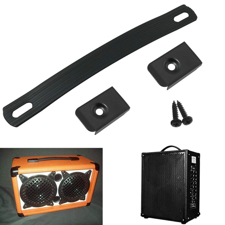 2 Pcs Handle Strap Replacement Pull Handle Strap Handle Box Carry Grip Carry Handle with Metal End Caps, with 4 screws