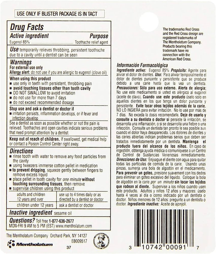 Toothache Medication Drops
