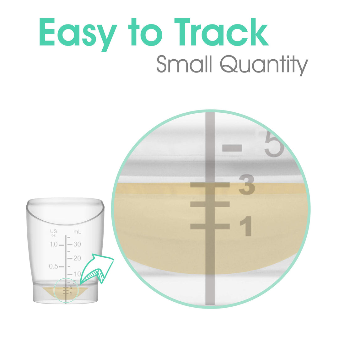 Baby Feeding Cup; Disposable Reuseable Baby Cup, Short Term Infant Feeding Cup; First Milk Collection Cup; 1 oz (6ct)