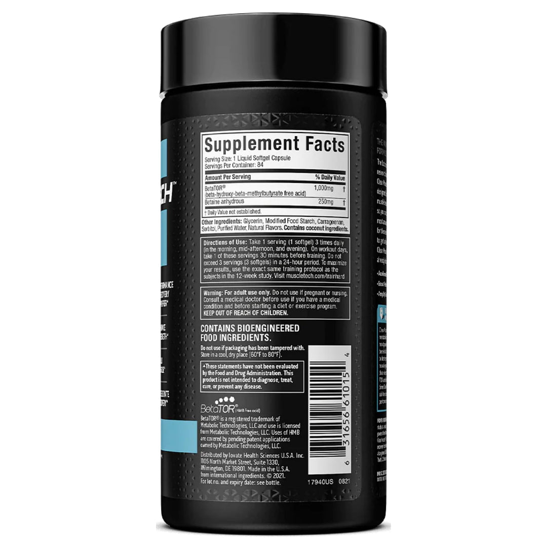 Muscletech HMB Supplements 1000mg, Clear Muscle (42 Liquid Softgels) - Highest Grade HMB for Lean Muscle & Recovery - HMB Free Acid Muscle Supplement - Help Decrease Muscle Breakdown