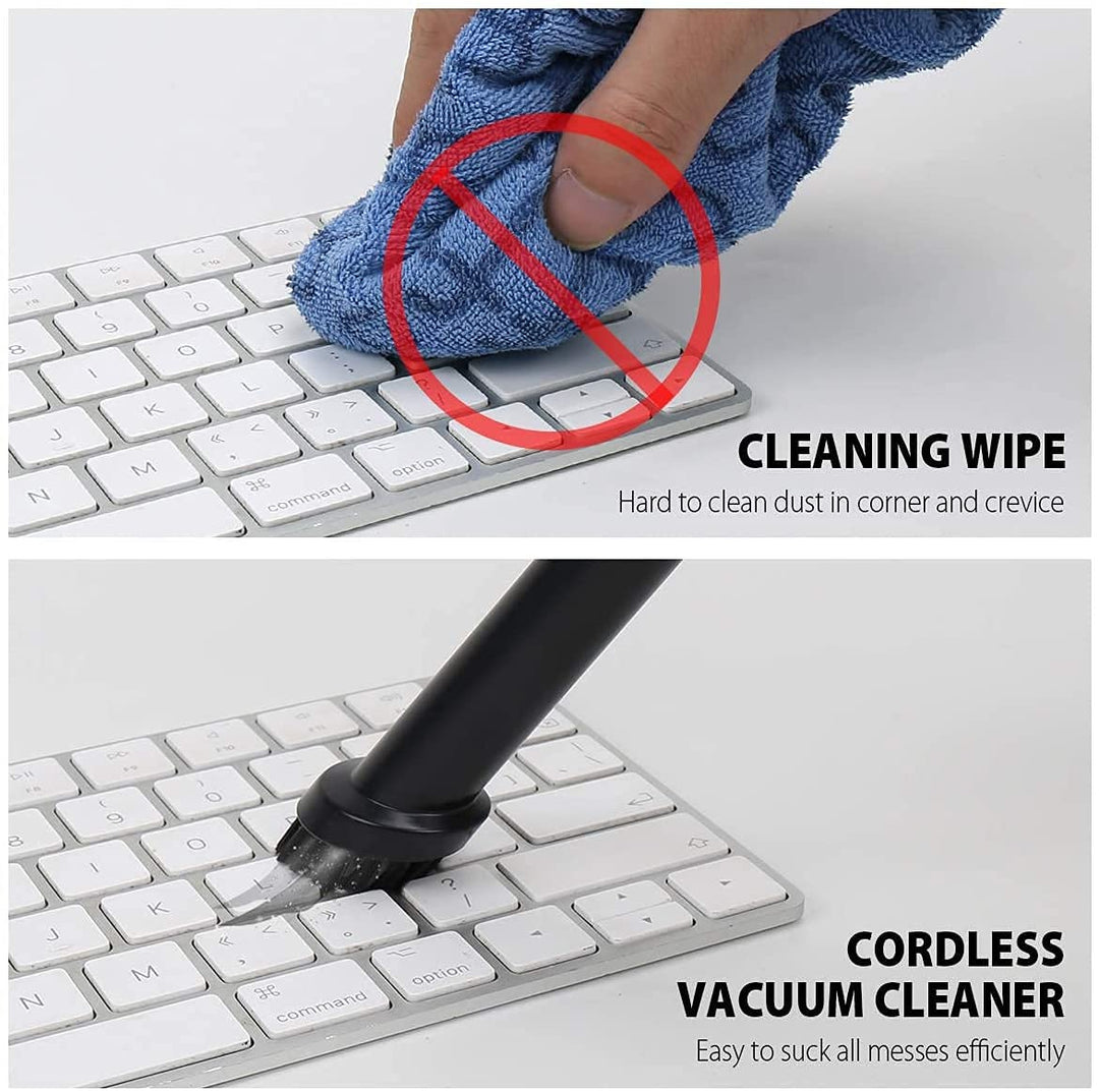 Upgraded Mini Keyboard Vacuum,Tiny Cordless Computer Vacuum Cleaner Electronics Laptop Vacuum, USB Rechargeable Tiny Vacuum Dust Kit for Desktop, PC, Sofa, Car, Pet House