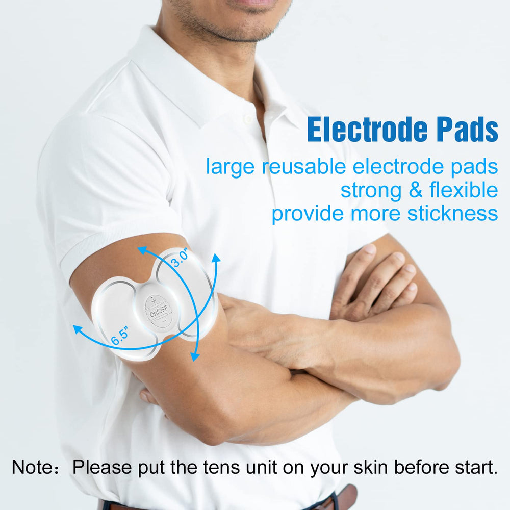Wireless TENS Unit Muscle Stimulator EMS Massage Machine with Remote (FSA HSA Eligible) Rechargeable Mini Pain Relief Therapy Device Wireless Electric Pulse Massager for Neck Shoulder Back