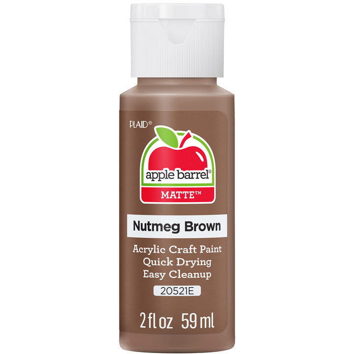 Acrylic Paint in Assorted Colors (2 Ounce), 20521E Nutmeg Brown