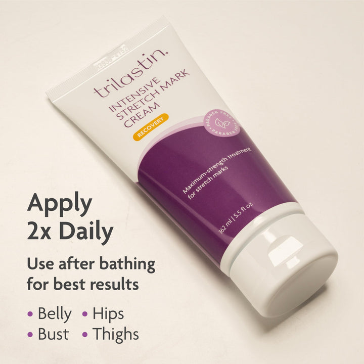 SR Intensive & Moisturizing Stretch Mark Cream for Pregnancy - Hydro-Thermal Accelerator & Absorption Serum Bundle (5.5 oz & 3 oz)
