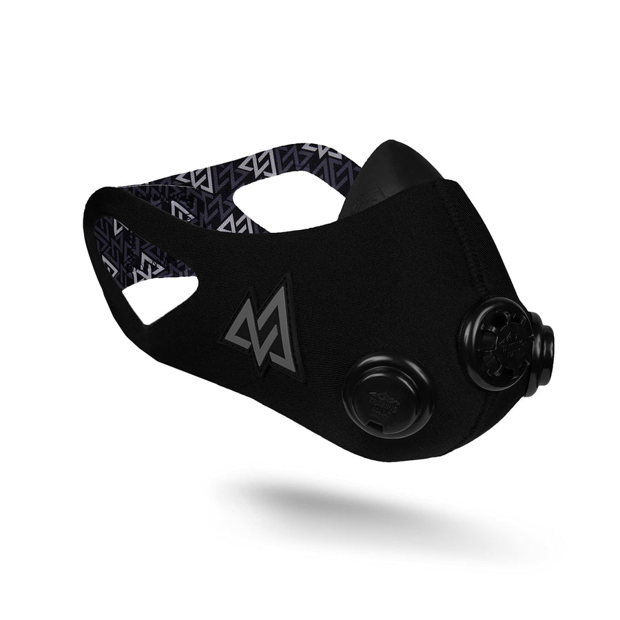 - 2.0 Multi Patened with Clincal Studies - Elevation Training Mask, High Altitude Workout Endurance Mask, Running Mask, Breathing Mask (Medium, Blackout)