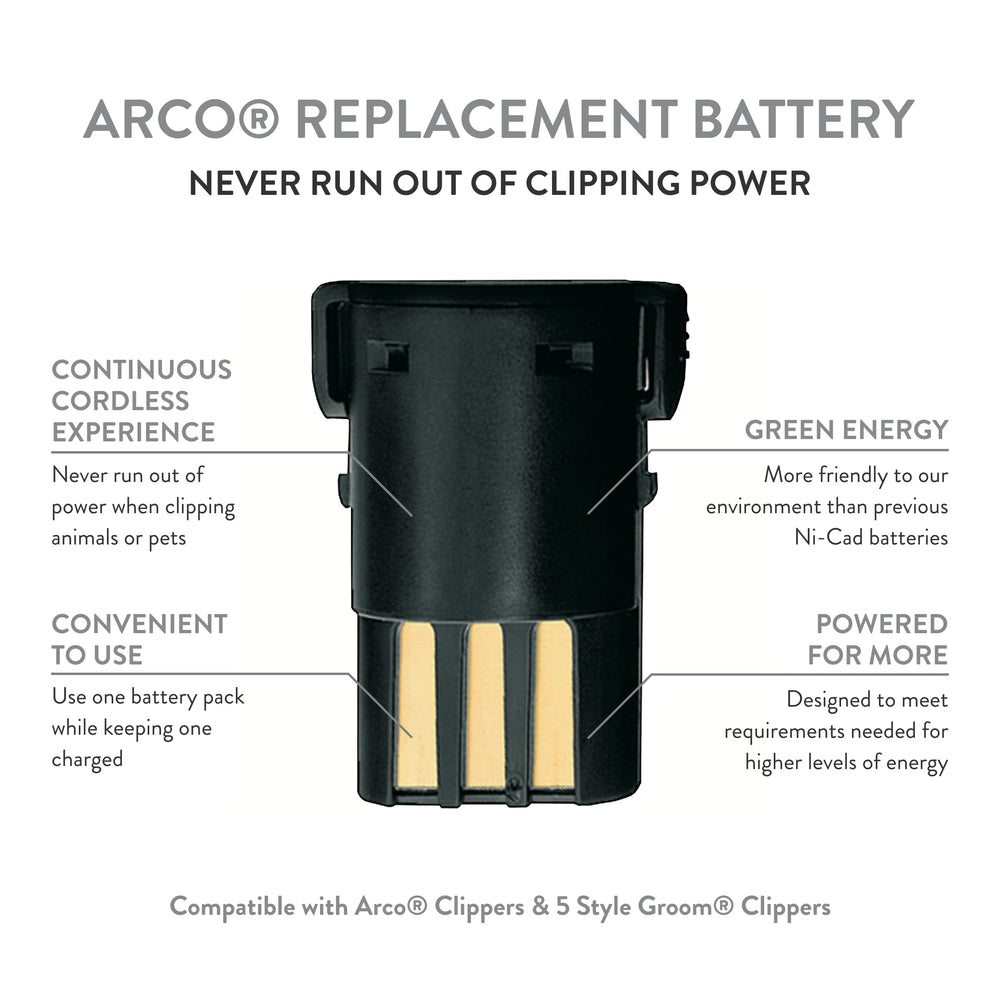 Professional Animal Arco Pet Clipper Replacement NiMH Battery (0114-300)