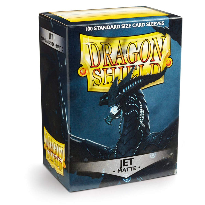 | Standard Size Card Matte Sleeves | 100 CT - Smooth & Tough Premium TCG Sleeves | Compatible with Pokemon, Flesh & Blood, One Piece & Magic The Gathering | Jet Matte