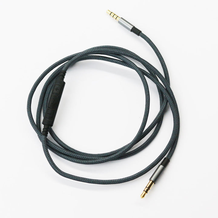 Headphone Cord Audio Cable for Audio-Technica ATH-M50xBT, ATH-SR50BT, ATH-ANC9, ATH-ANC7B, ATH-SR5BTBK Headphone, Remote Volume Control Mic for Samsung Galaxy Android Phone