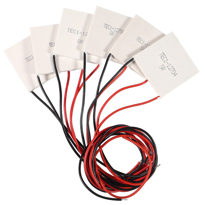 6PCS TEC1-12704 Ceramics Thermoelectric Cooler Peltier 12V 4A Cells Peltier Elemente Module