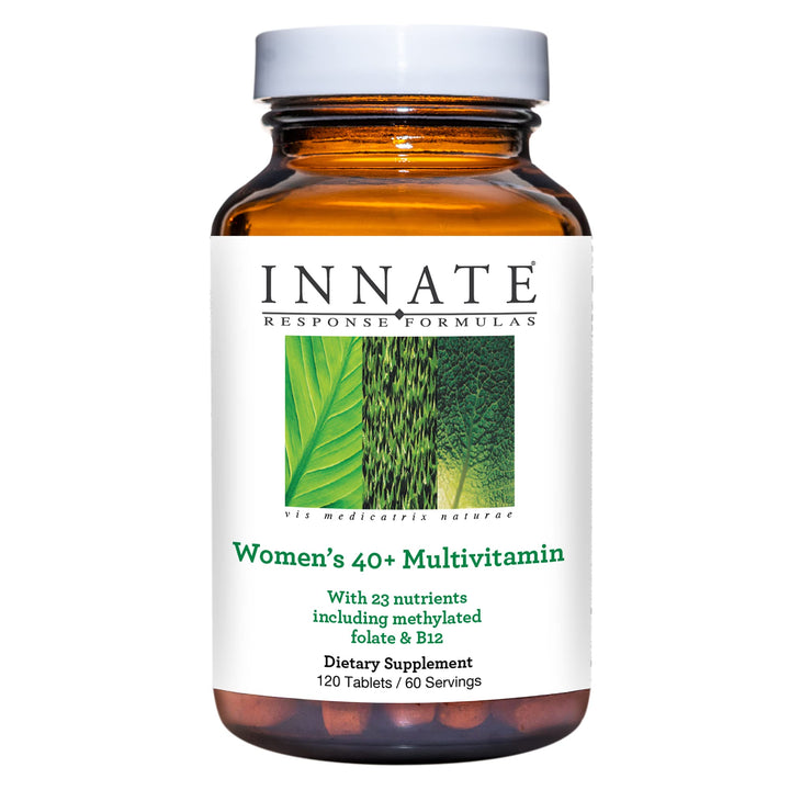 Women’s 40+ Multivitamin - Daily Multivitamin for Women 40 and Over - Includes Methylated Folate and B12 - Made Without 9 Food Allergens - 120 Tablets (60 Servings)