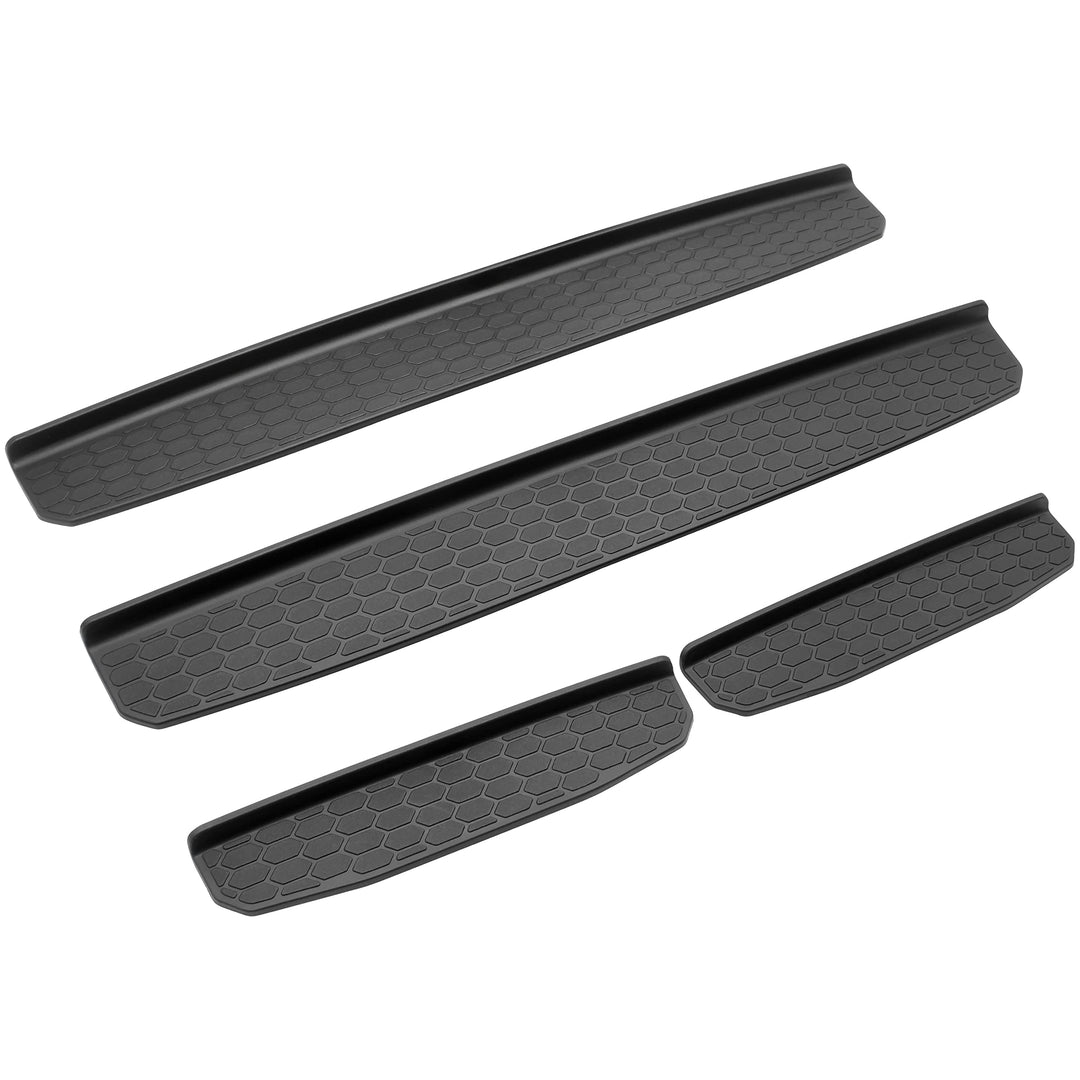 Door Sill Guards Protectors for Jeep Wrangler JL JLU 18-22 Door Entry Guards Protectors Scuff Plate Cover for Jeep Wrangler JL JLU 2018-2022 & Gladiator JT 2020-2022 Accessories (4PCS)