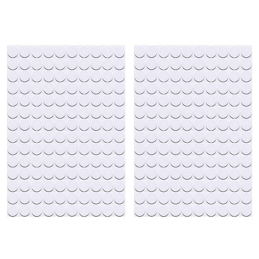 Self-Adhesive Screw Hole Stickers,2-Table 140 in 1 Self-Adhesive Screw Covers Caps Dustproof Sticker 12mm White