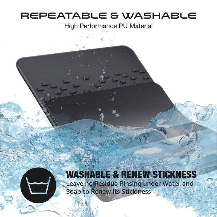Anti Slip Pad Sticky Gripping Pad Sticky Gel Pad Multifunctional Fixate Gel Pads Non-Slip Mounting Pad Cell Pad, 6.3 x 2.8 inch (2 Pack)
