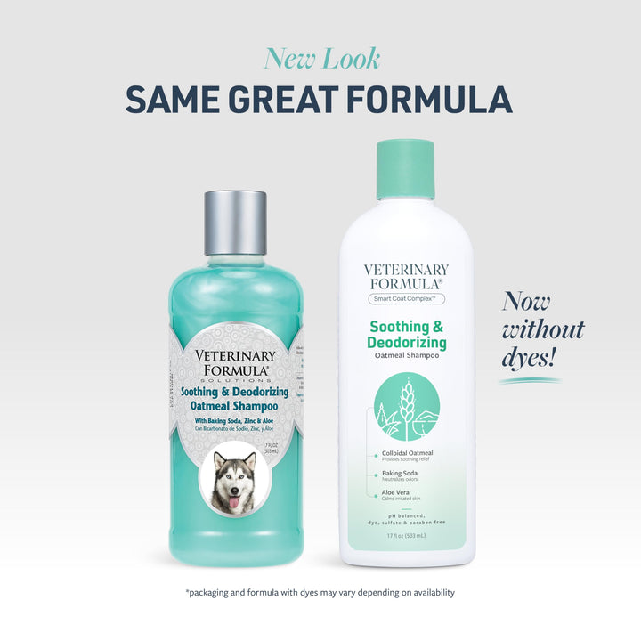 Smart Coat Complex Soothing and Deodorizing Oatmeal Shampoo for Dogs, 17 Fl oz – Baking Soda Eliminates Odors, Aloe Vera & Oatmeal Cleanse and Hydrate Skin – Long-Lasting Fragrance
