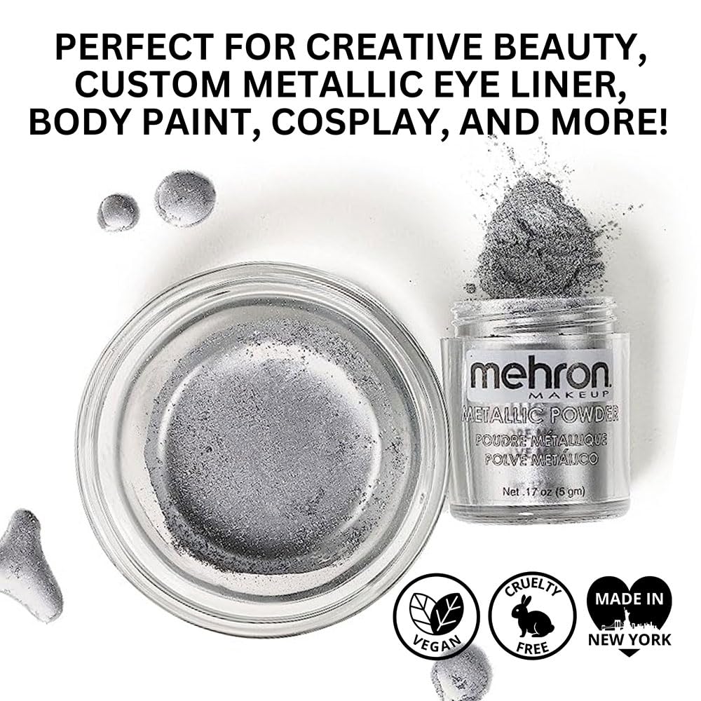Metallic Powder with Mixing Liquid, 1 oz, Silver