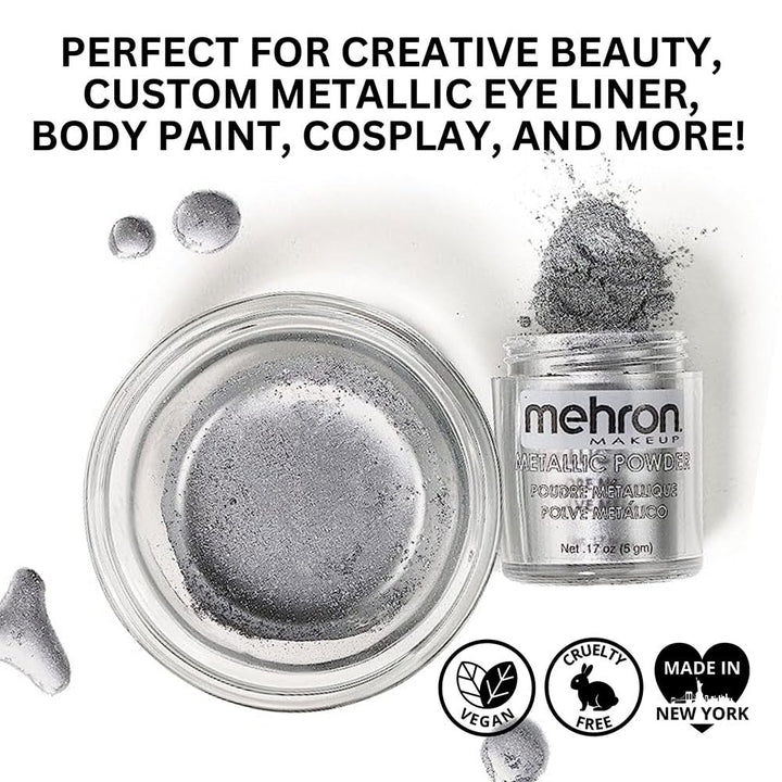 Metallic Powder with Mixing Liquid, 1 oz, Silver
