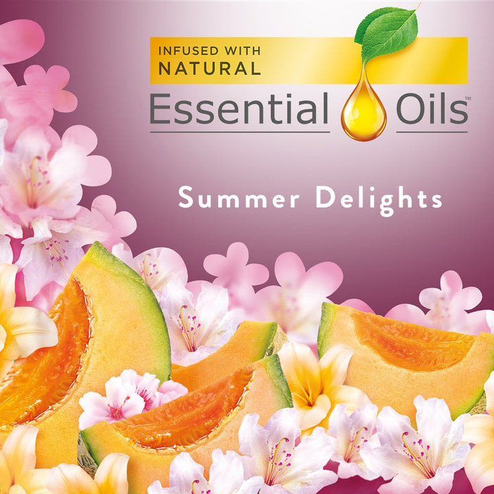 Plug in Scented Oil Starter Kit (Warmer + 1 Refill), Summer Delights, Air Freshener, Essential Oils -