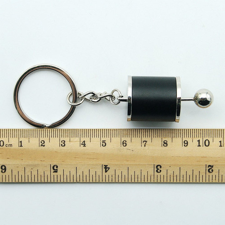 Creative Auto Part Model Gear Box Shifter Keychain Key chain Ring-Silver&Black