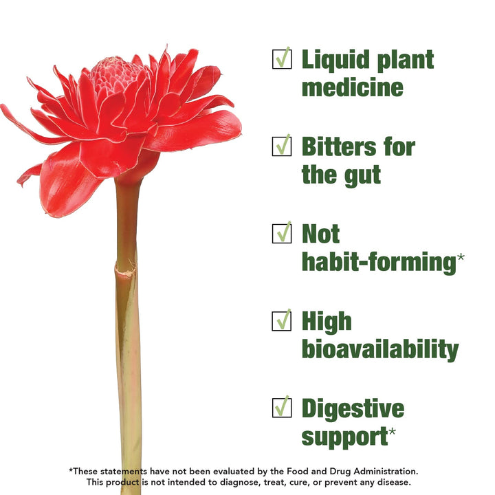 - Digestive Bitters 100ml - Herbal Supplements - Organic, Non GMO, Vegan, Gluten Free, Dairy Free