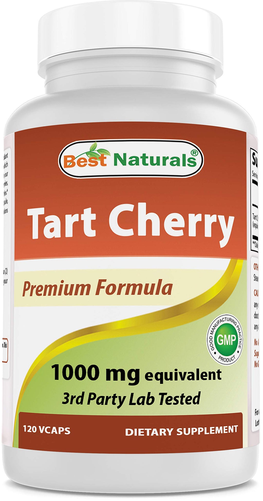 Tart Cherry Extract 1000 mg (Non-GMO) Veggie Capsules - Promotes Healthy Uric Acid Levels Within Normal Range, Healthy Joint Function & Promotes Healthy Sleep Cycle, 120 Count