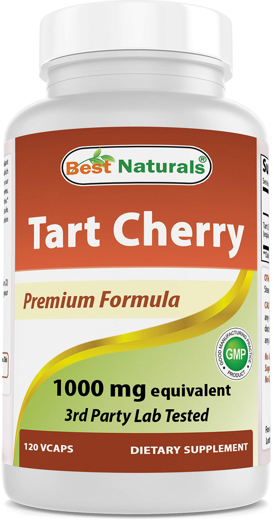 Tart Cherry Extract 1000 mg (Non-GMO) Veggie Capsules - Promotes Healthy Uric Acid Levels Within Normal Range, Healthy Joint Function & Promotes Healthy Sleep Cycle, 120 Count