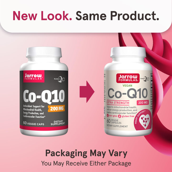Co-Q10, 200 mg, Antioxidant Support for Mitochondrial Health, Cellular Energy Production and Healthy Cardiovascular Function, 60 Veggie Capsules, 60 Day Supply