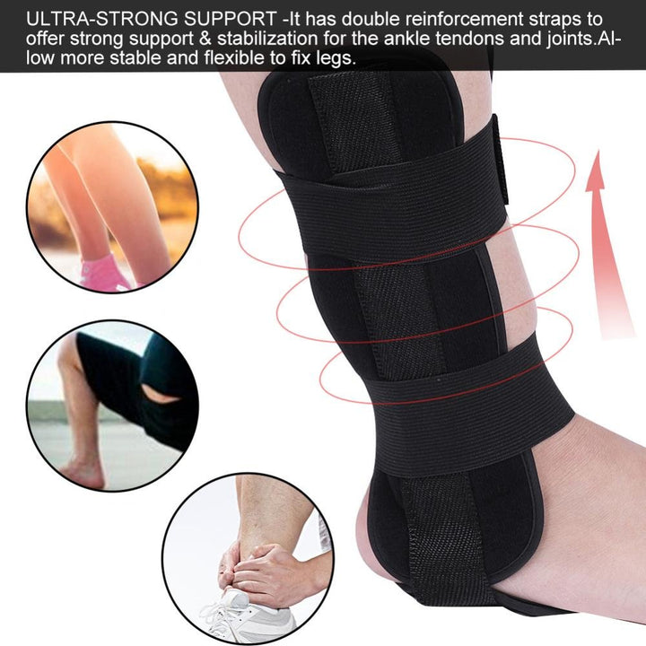 Breathable Foot Drop Orthosis Ankle Brace Support Protection Sprain Splint Arthritis Recovery Osteoarthritis of the Achilles Tenosynovitis and Plantar Fasciitis(M)