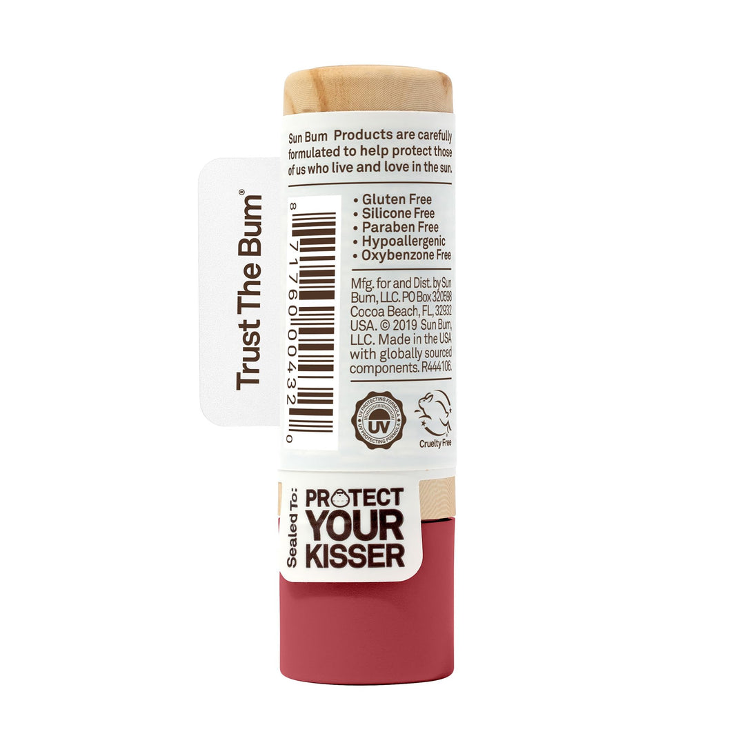 Tinted Lip Balm Bon Fire | SPF 15 | UVA / UVB Broad Spectrum Protection | Sensitive Skin Safe | Hypoallergenic, Paraben Free | Ozybenzone Free | 0.15 Oz