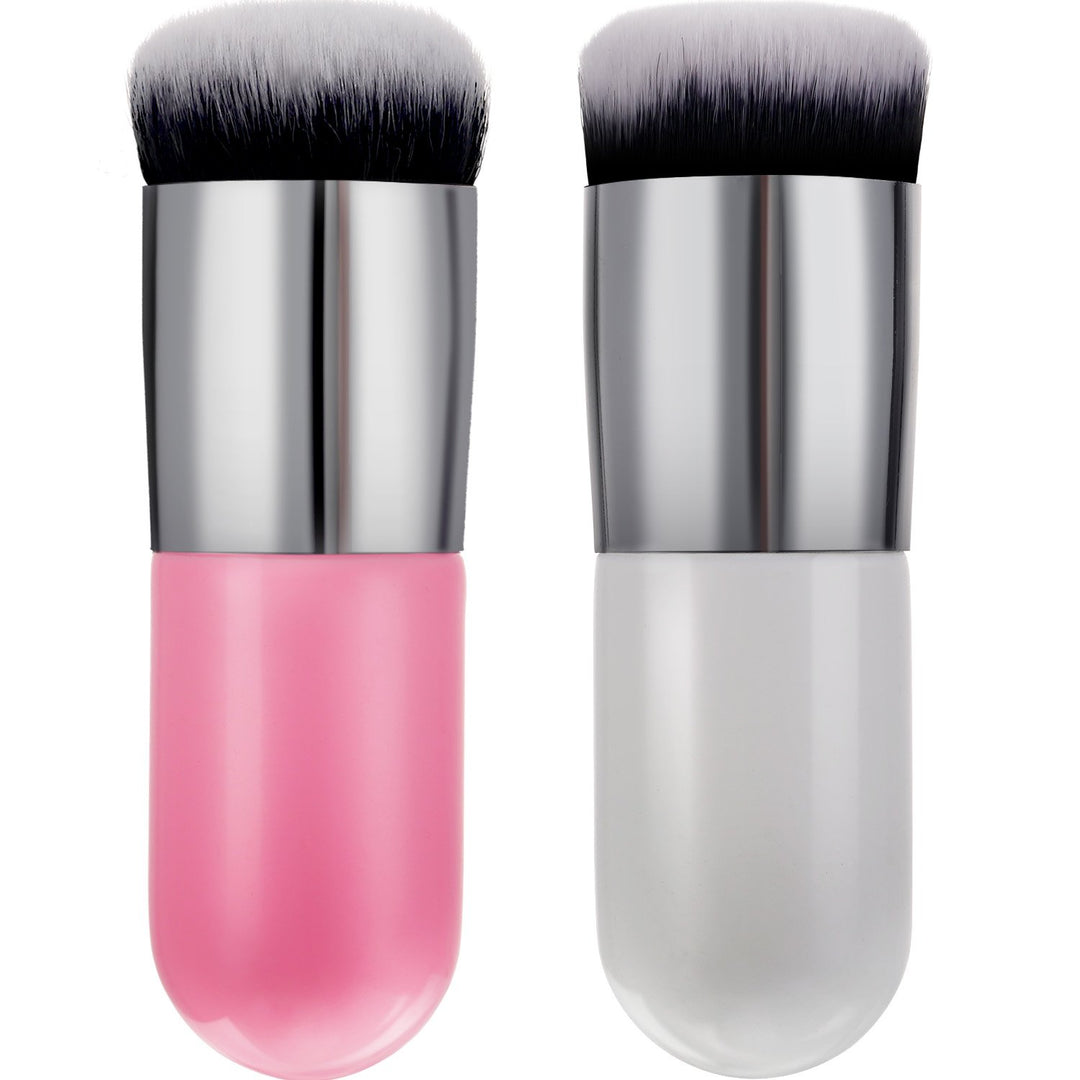 2 Pieces Foundation Brush Flat Cream Makeup Brushes Cosmetic Make-Up Brush
