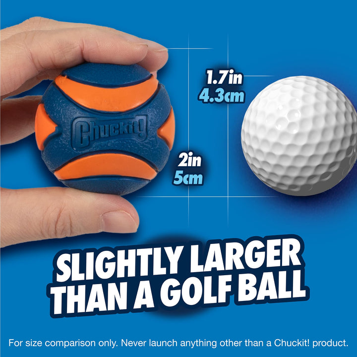 Ultra Squeaker Ball Dog Toy, Small (2 Inch) 2 Pack for Small Breeds