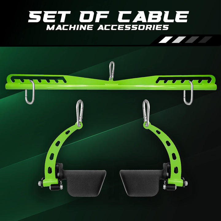 Neutral Paddle Grip LAT Pull Down Bar, Range of Motion Spreader Handle Cable Attachments