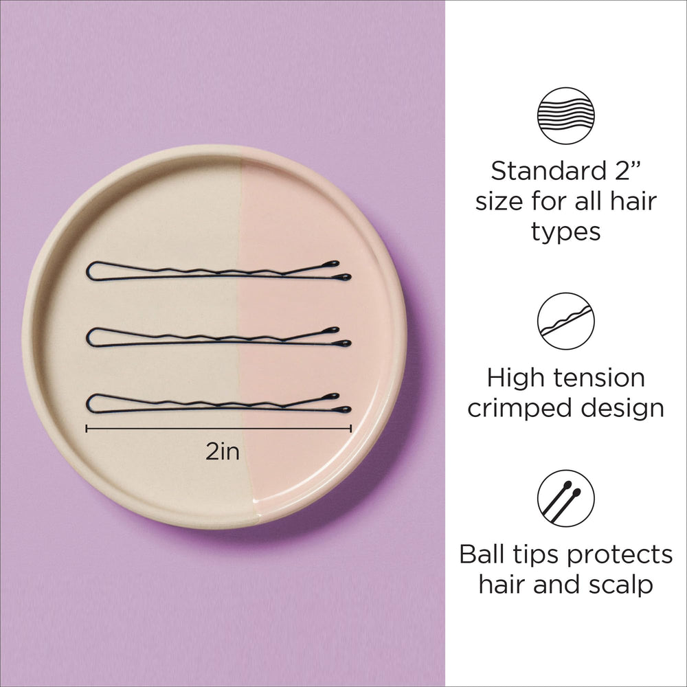 Bobby Pins, 2 Black, 1 lb.
