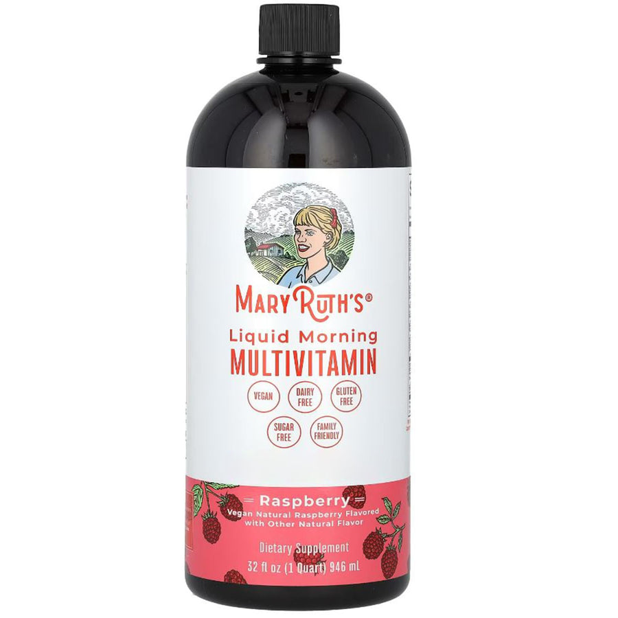 Multivitamin Multimineral for Women Men & Kids by MaryRuth's | No Added Sugar | Vegan Liquid Vitamins for Adults & Kids | Mens, Womens Multivitamin | Energy & Beauty Booster | Non-GMO | 32 Fl Oz