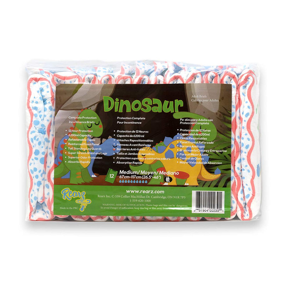 - Dinosaur - MEGA Adult Diapers 11,000ml (12 Pack) (Medium)
