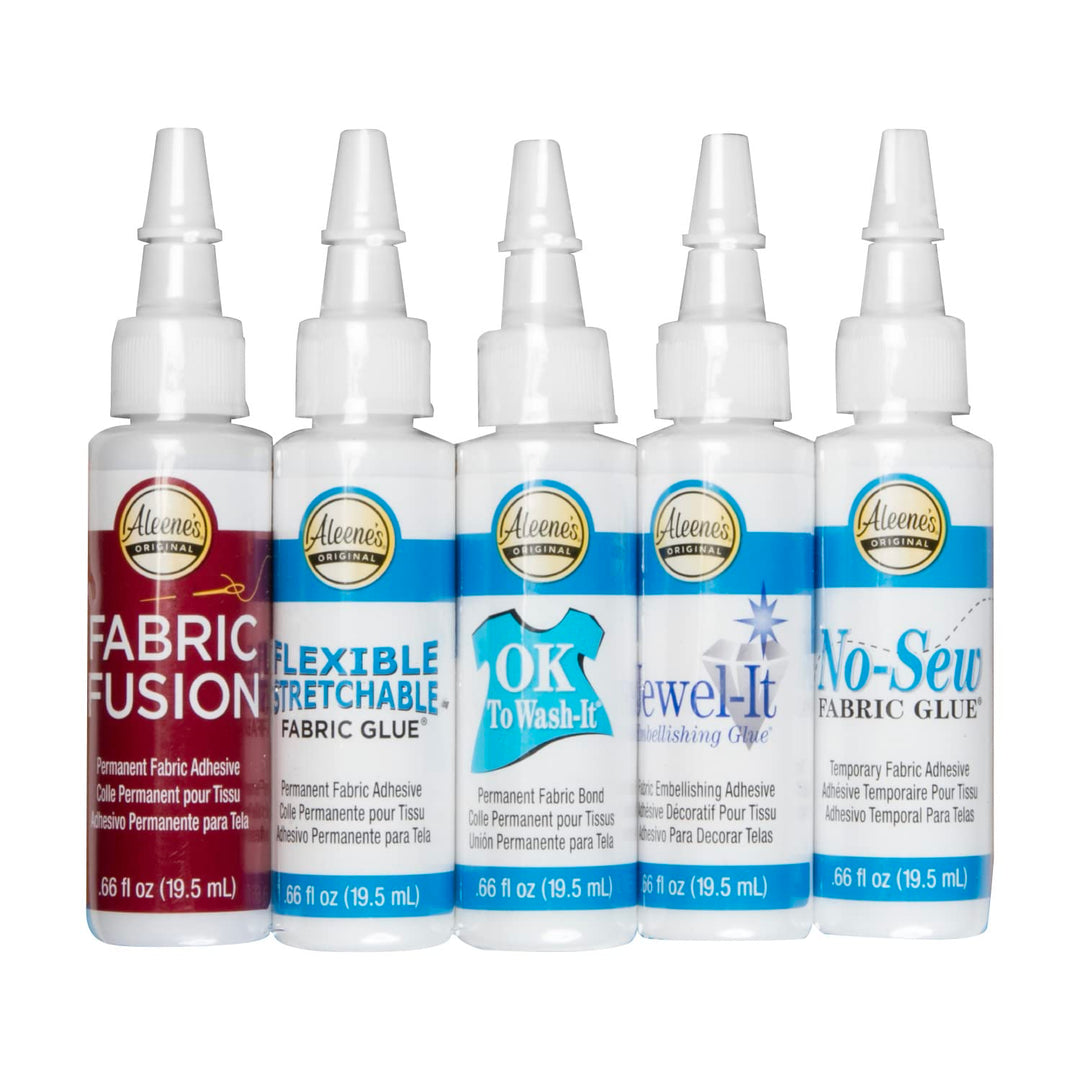 Aleene's Tacky Pack Fabric Glue, 5pk, 0.66 Fl Oz