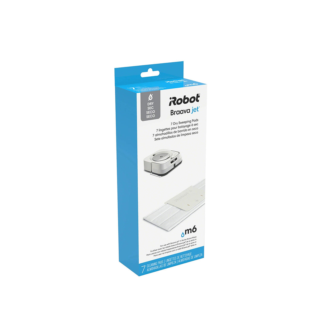 ® Authentic Replacement Parts- Braava Jet® m Series Dry Sweeping Pads, (7-Pack)