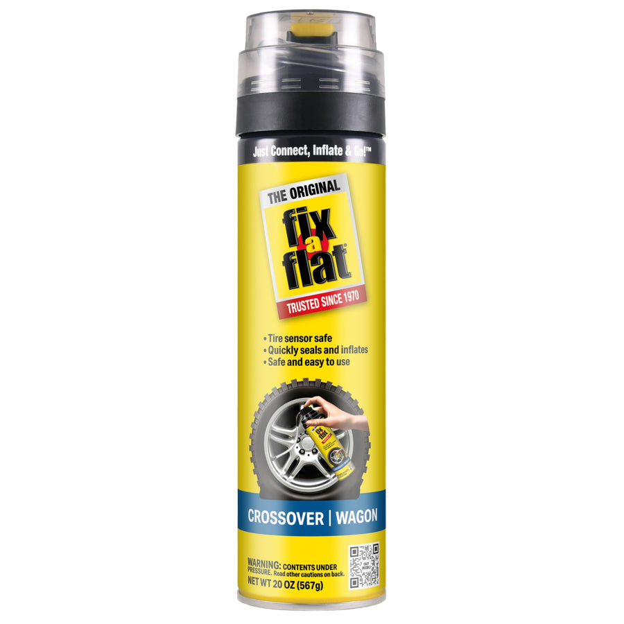 Fix-a-Flat S60430 Aerosol Emergency Flat Tire Repair and Inflator, For Large Tires, Eco-Friendly Formula, Universal Fit for all Cars and Small Trucks/SUVs, 20 oz. (Pack of 1)