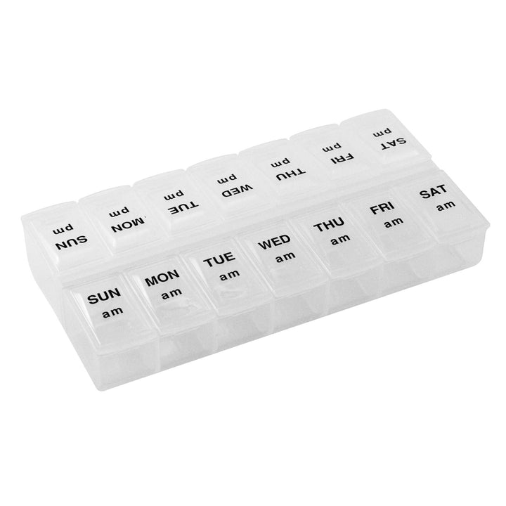 ECONOMY AM/PM WEEKLY PILL BOX BRAND NEW GREAT GIFT.