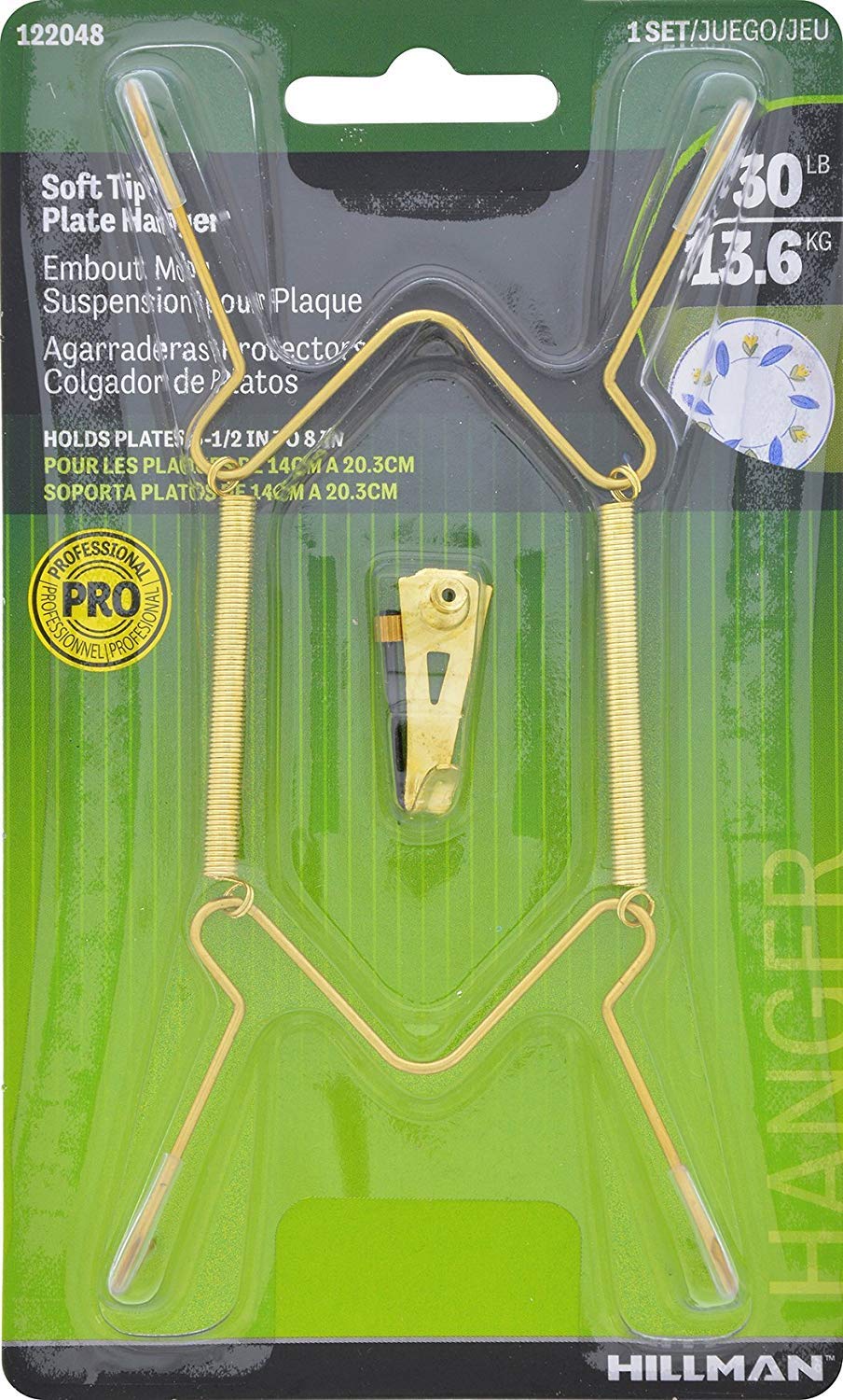 122048 Plate Hangers 5-1/2-8 with Tip Protectors, Sold as 4 Pack