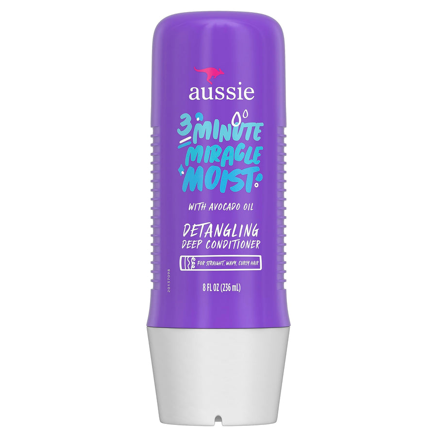 3 Minute Miracle Moist Detangling Deep Conditioner Treatment with Avocado Oil, 8 fl oz, Paraben and Sulfate Free