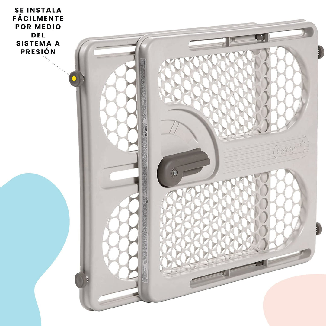 Pressure Mount Easy Fit Security Gate, Fits Spaces between 28 and 40 Taupe