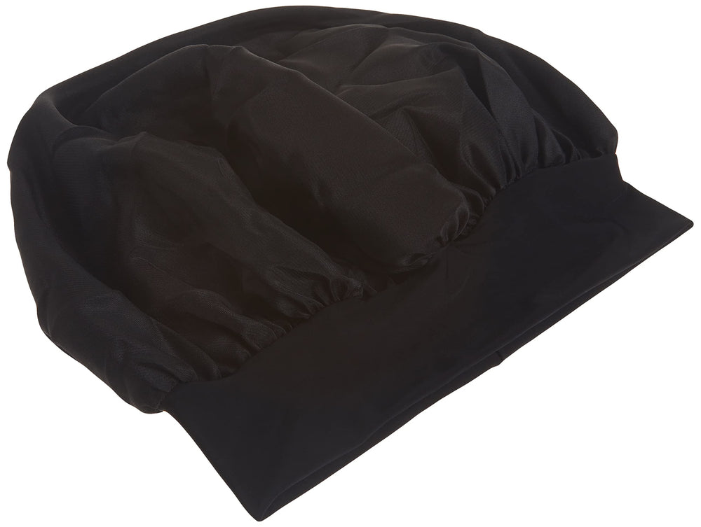 Satin Wide Edge Bonnet Black