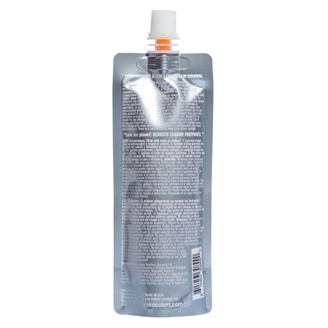 IROIRO Premium Natural Semi-Permanent Hair Color 320 Neon Orange (4oz)