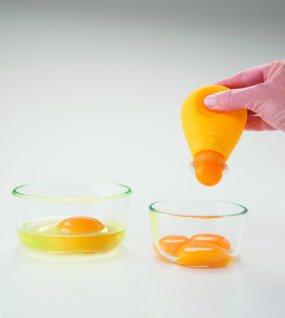 Silicone Yolk Out Egg Separator Yellow