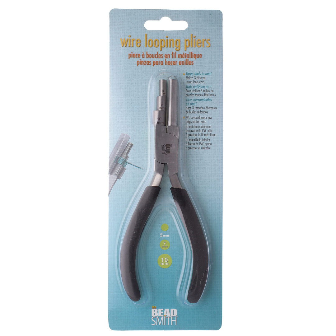 Little Wrapper Pliers – Multi-Step Wrapping Tool – 5, 7 & 10mm barrels - 6 Inches Long, 1.25” Stainless Steel Jaws, Cushioned Grips – Use to Shape Rings and Make Consistent Sized Loops …