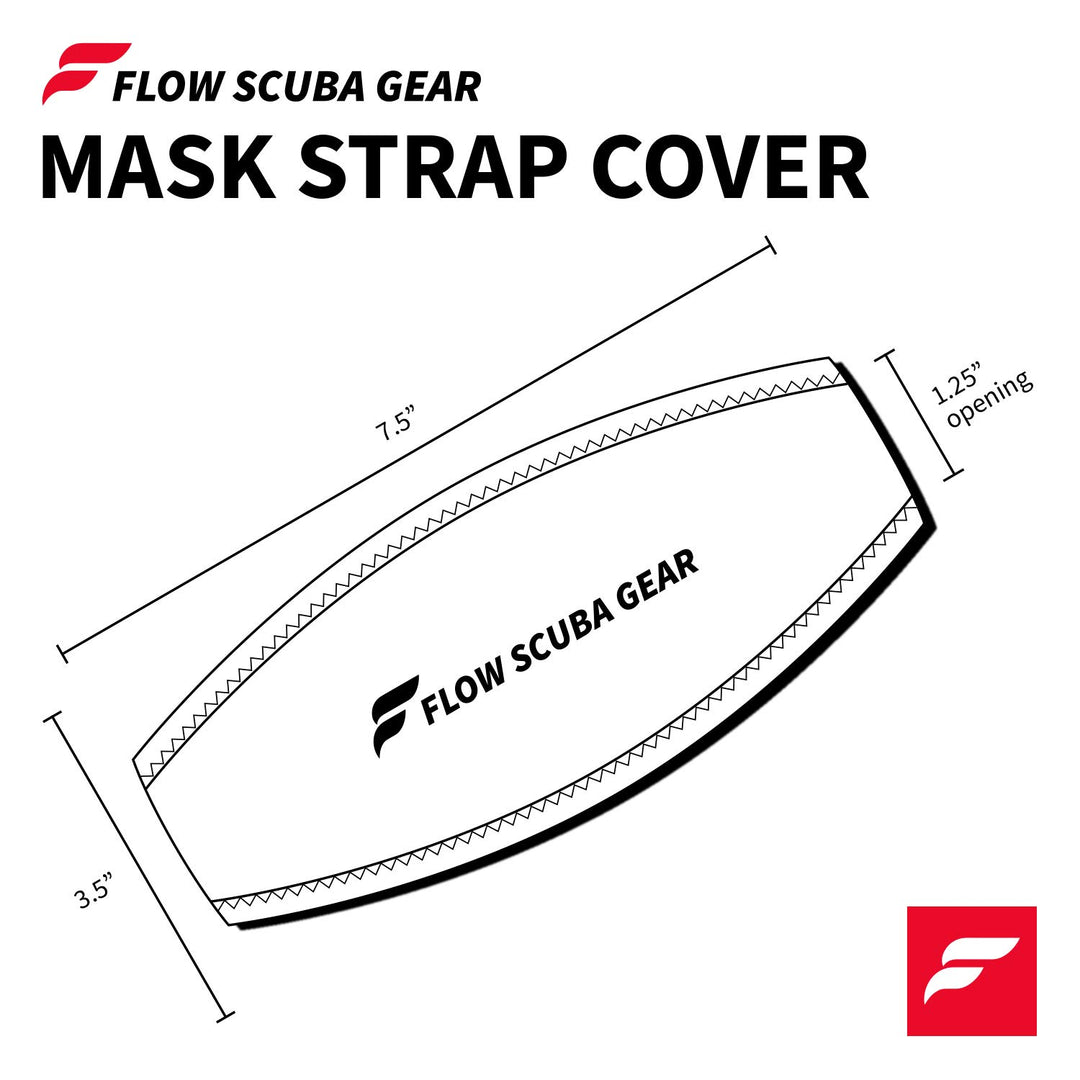 - Neoprene Cover for Dive and Snorkel Mask Strap (Ocean Blue)