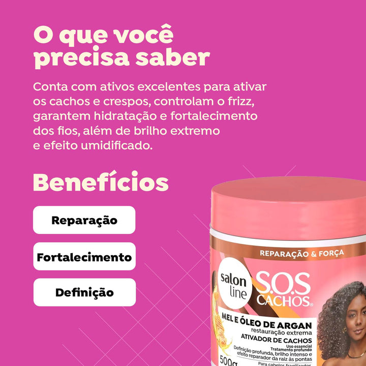 Conditioner - SOS Curls Intense Curls Honey Curl Activator 500ml