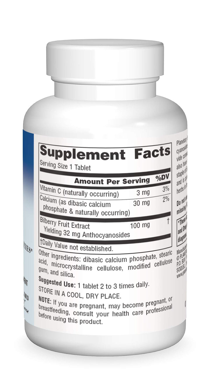 Bilberry Vision Tablets, 120 Count